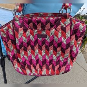 Vera Bradley - Glenna Long strap Purse in a Bohemian Chevron Pattern.